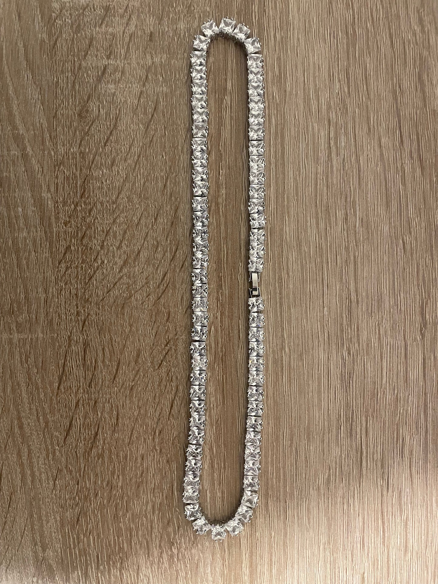 Collier Tennis "Ice Cube" – Taille CubeHaute Brillance